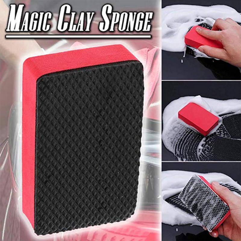 Magics Clay Bar Pad Car Wash Sponge Car Detail Cleaning Care Washing Tool Remove Contaminants Before Polisher Wax For Car Care