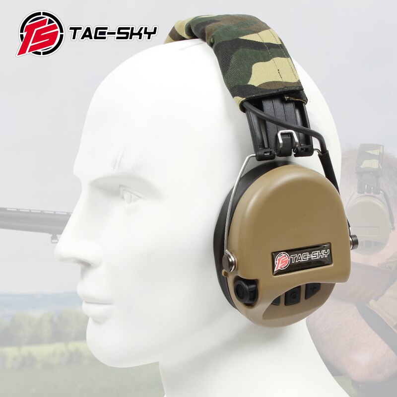 TS TAC-SKY Silicone Hunting SORDIN IPSC Tactical Headphones Electronic Shooting Protection Noise Cancelling Headphones-DE