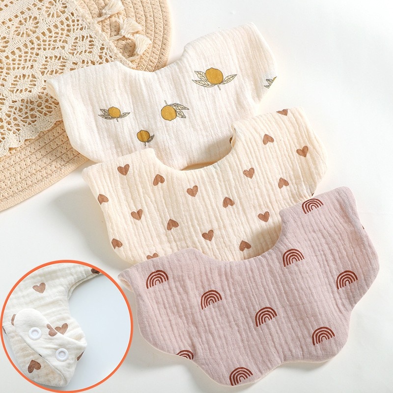 Baby Boy Girl Burp Cloth Bibs Soft Cotton Adjustable Bib Newborn Stuff Accessory Toddler Feeding Saliva Towel Infant Thicken Bib