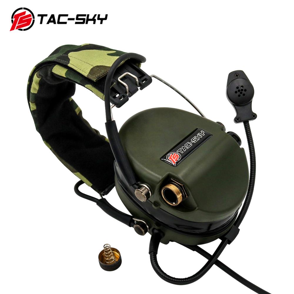 TS TAC-SKY Sordin Silicone Earmuffs Noise Cancelling Shooting Hunting Sports Tactical Headphones FG
