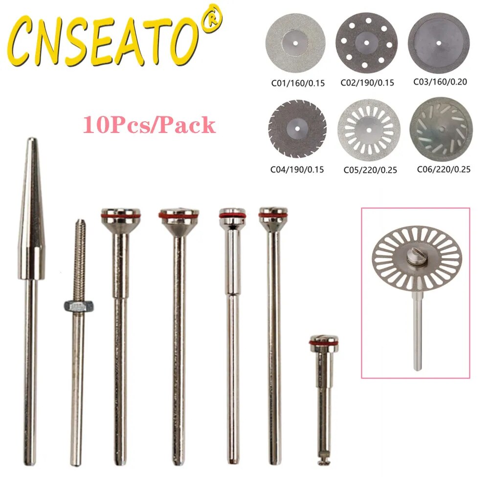Dental Polishing Shank Mandrel Burs Diamond Disc Holding Needle Rotary Cutting Polisher Machine Dentistry Material Jewelry Beads