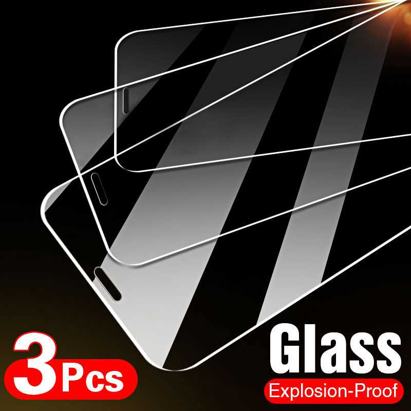 1-3Pcs Tempered Protective Glass on For IPhone 13 12 11 Pro XS Max XR 6S 7 8 Plus Screen Protector for IPhone 13 12 Mini Glass