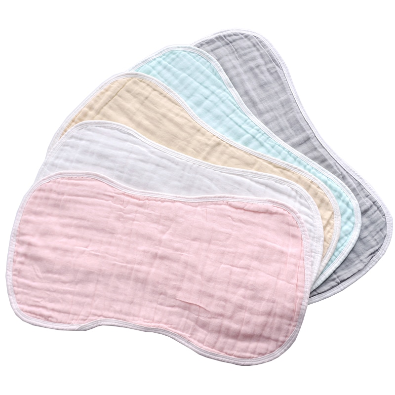 New 1PCS 6 Layers Gauze Cotton Burp Towel Baby Bibs Burp Cloth Anti-spitting Milk Bib Baby Saliva Towel Newborns Accessories