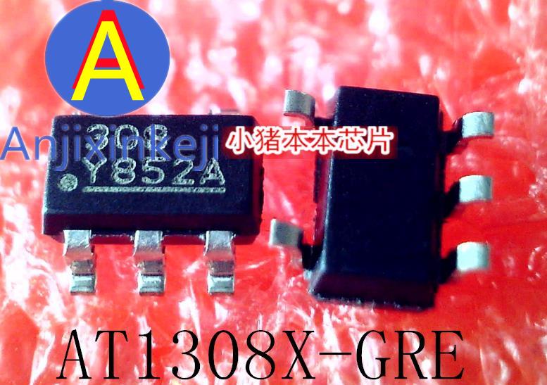 10pcs 100% orginal new AT1308X AT1308X-GRE Silkscreen 308 SOT23-5