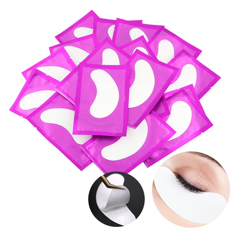 50/100Pairs/Lots Eyelashes Patch Hydrogel Patches Eyelash Extension Patch Lash Extension Supplies Gel Pad Under Eye Patches Pads