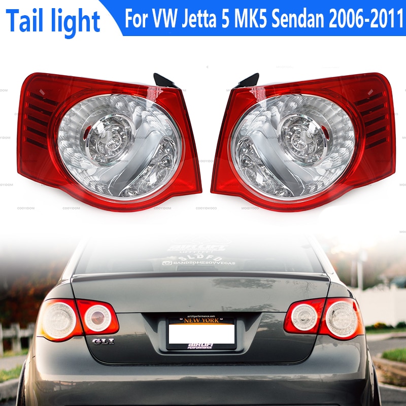 For Volkswagen Jetta 5 MK5 Sendan 2006 2007 2008 2009 2010 2011 Car LED Rear Tail Light Lamp DRL Outer Left Right Side