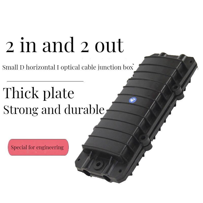 12 Core Fiber Enclosure 2 IN 2 OUT Mini Horizontal Optical Fibre Splice box Waterproof Outdoor D Type Fusion Tray box 32*12*6cm