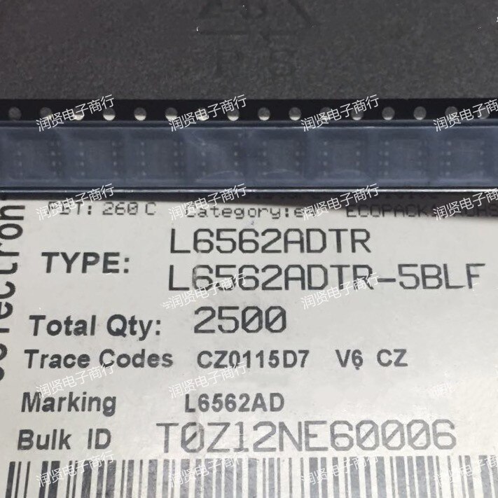 10PCS L6562ADTR L6562 SOP8 Brand new original