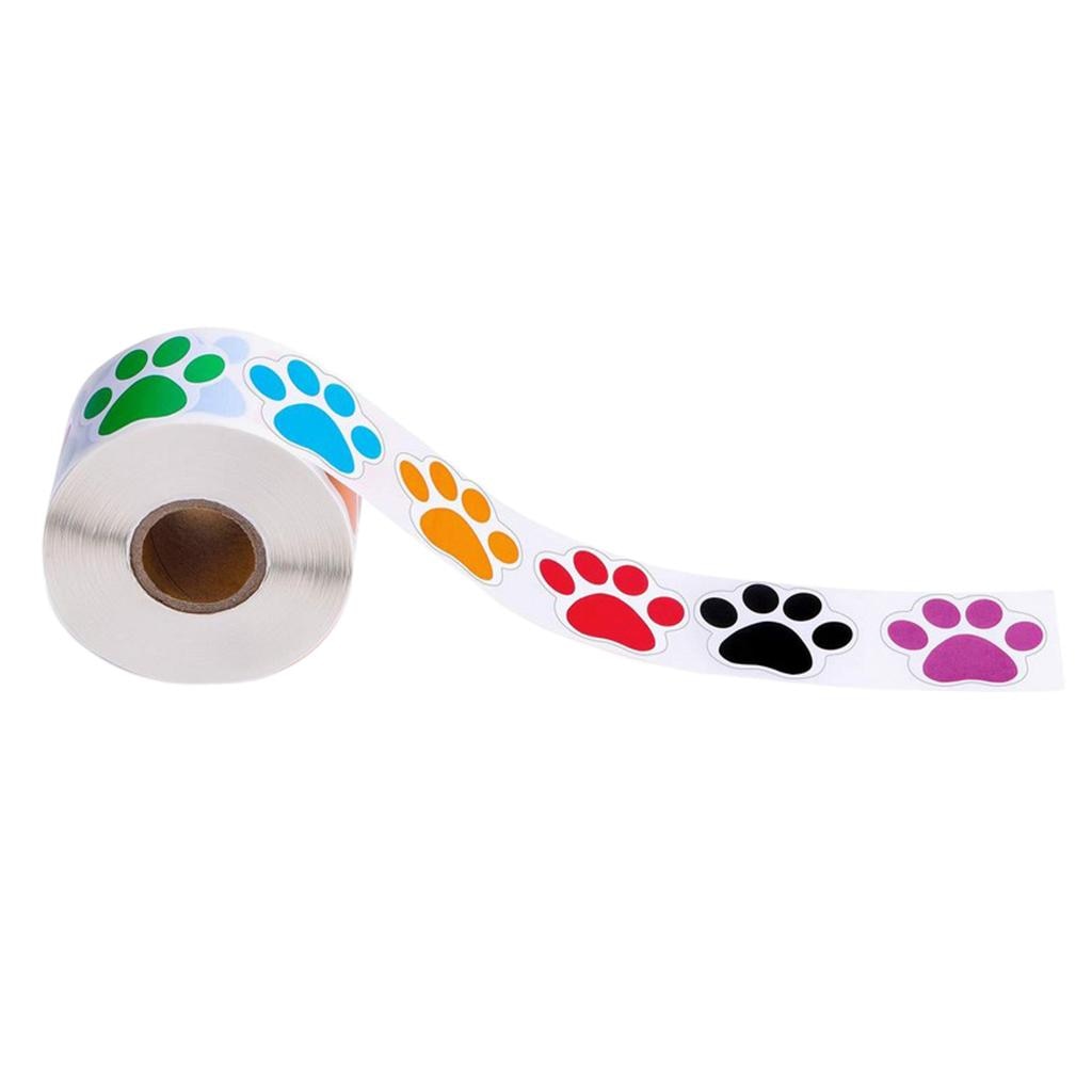 1'' Colorful Print Stickers Stickers Stickers 500 Pieces Per Roll