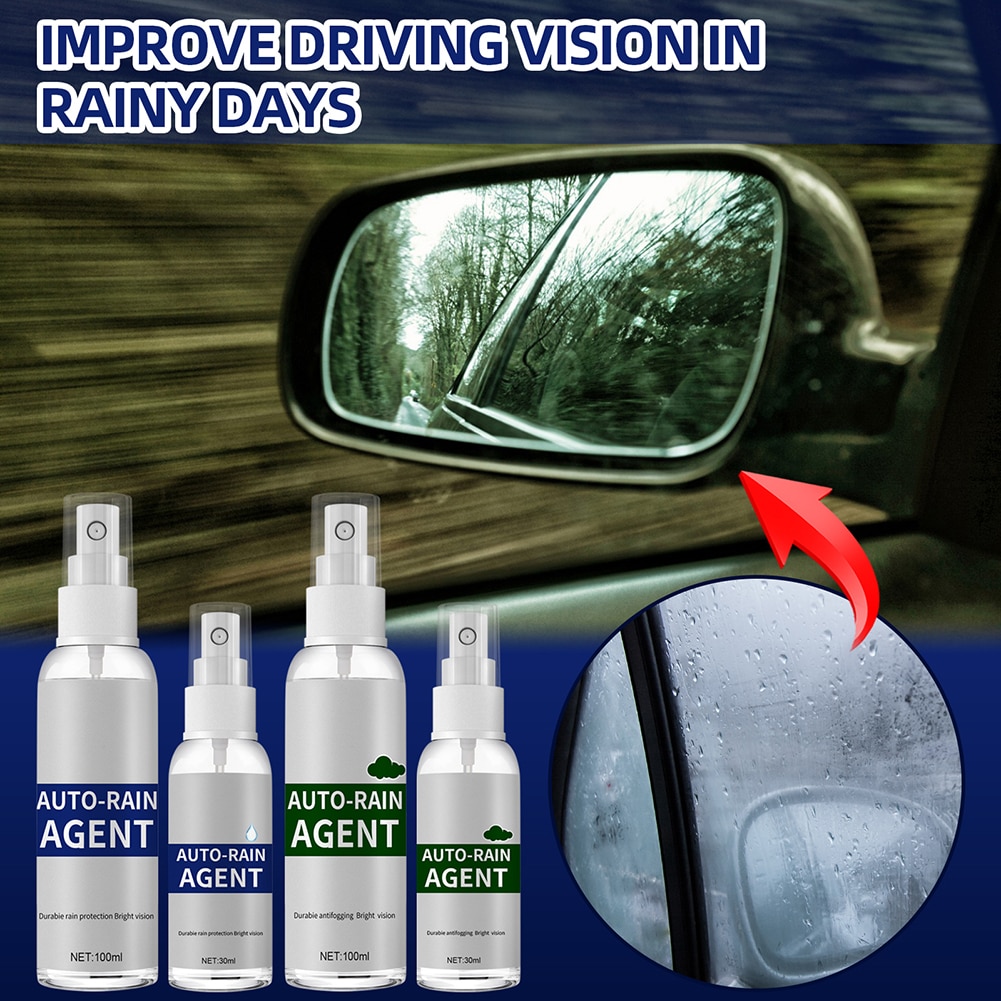 Auto Glass Film Coating Agent Waterproof Rainproof Anti-fog Spray Car Windshield Window Glass Coating Anti-fog Rainproof Agent