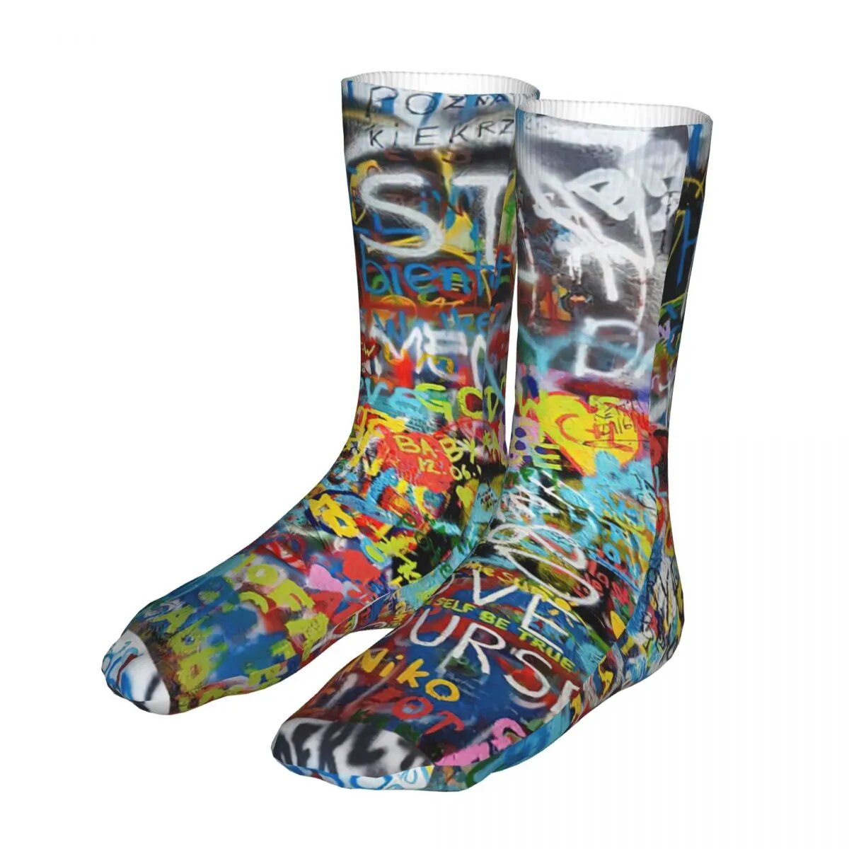 Fashion Socks Men's Women's Casual Graffiti Art Socks High Quality Socks Spring Summer Autumn Winter