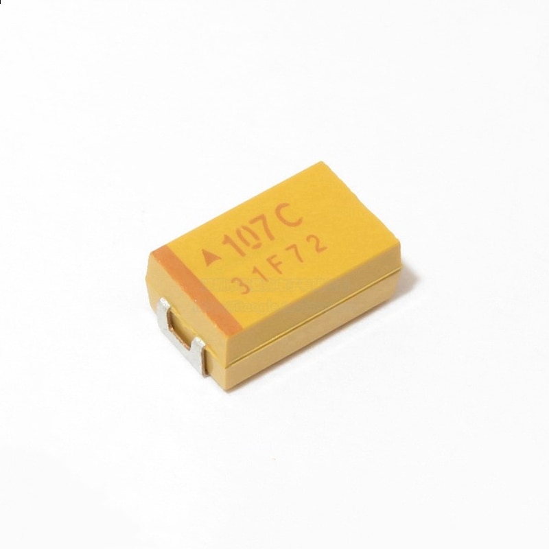 10PCS TAJD107M016RNJ 16V 10UF SMD Tantalum capacitors Brand new original