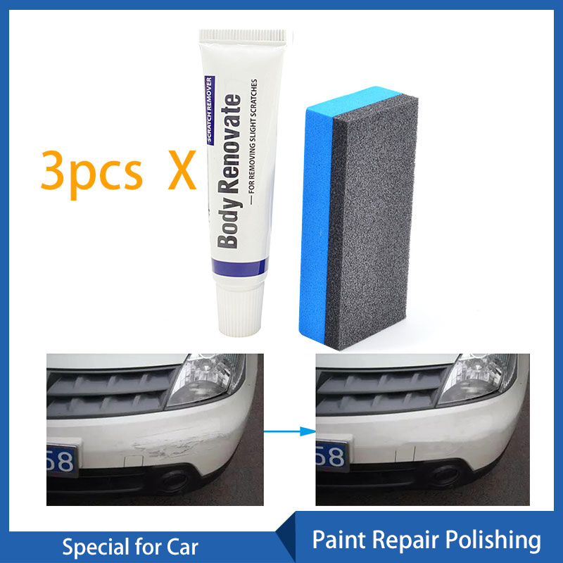 3pcs Car Paint Repair Polishing Grinding Paste Paint Cleaner Polishes Care Auto Fix It Styling Wax Scratch Repair Auto Compound