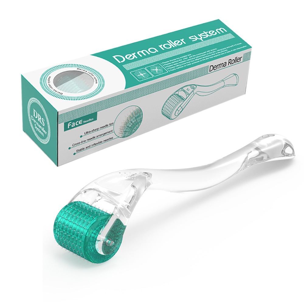 Derma Roller Hair Growth DRS 192 Needles Microneedle Roller for Face Skincare Beard Growth Microneedling Dermaroller