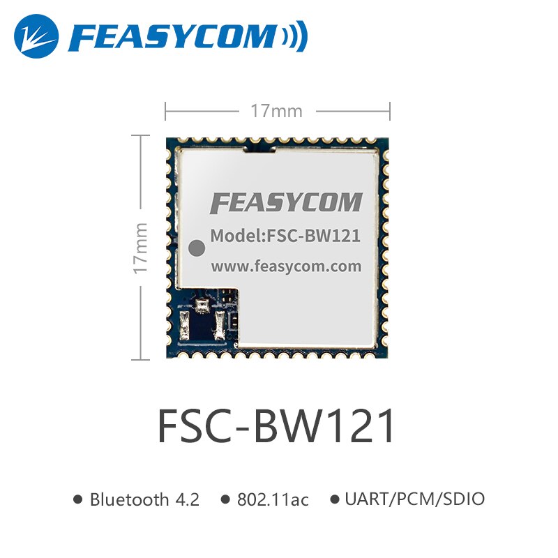 Realtek RTL8821 Wi-Fi Bluetooth 4.2 Combo Module Supports Wi-Fi Dual Bands 2.4 GHz & 5 GHz