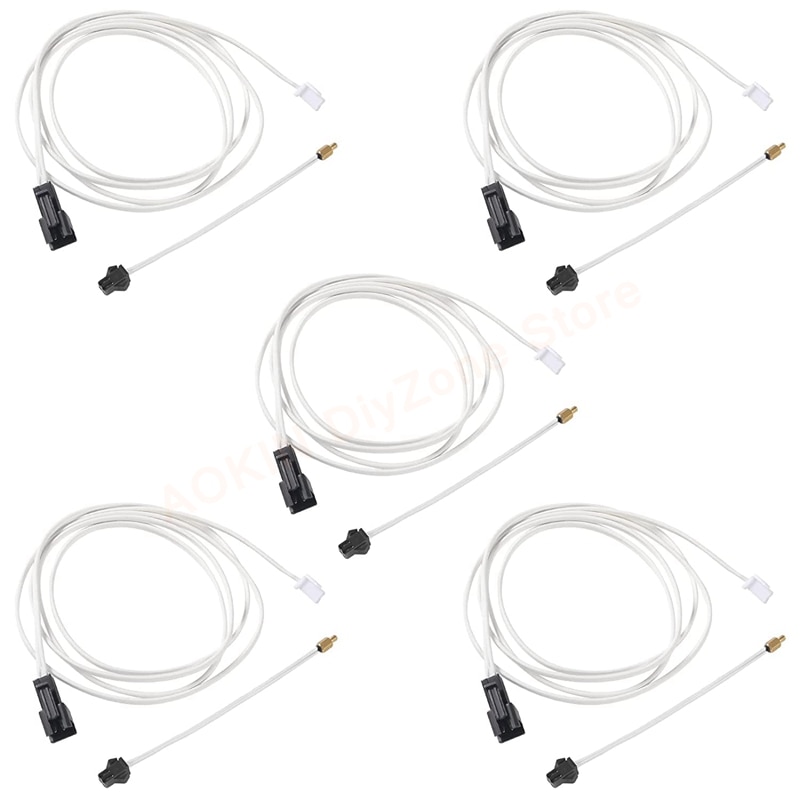 5Pcs NTC 3950 100K Temperature Sensor M3 Stud Screw-in Fixing Thermistor Ender 3 V2, CR10 and Other 3D Printer Extruder Hotend