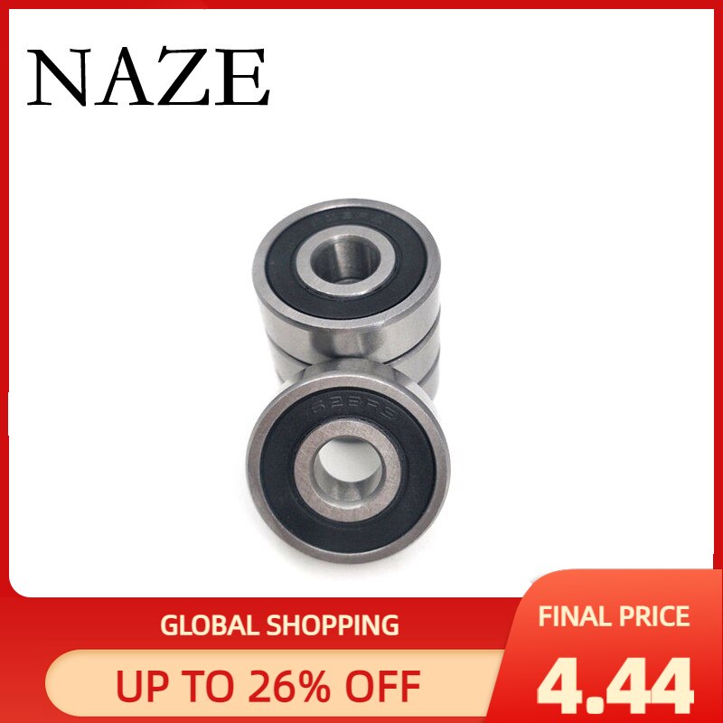 NAZE 10PCS 687RS Sealant Cover Bearings ABEC-5 687-2RZ 7x14x5mm Deep Groove Ball Bearings Rubber cover metal Miniature Bearings