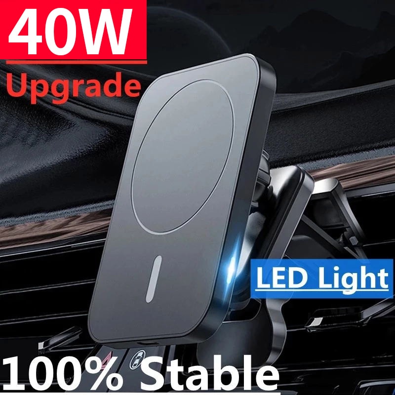 15W Magnetic Car Wireless Charger Phone Holder For Magsafe iPhone 13 12 Pro Max Mini Qi Fast Car Chargers Air Vent Stand Mount