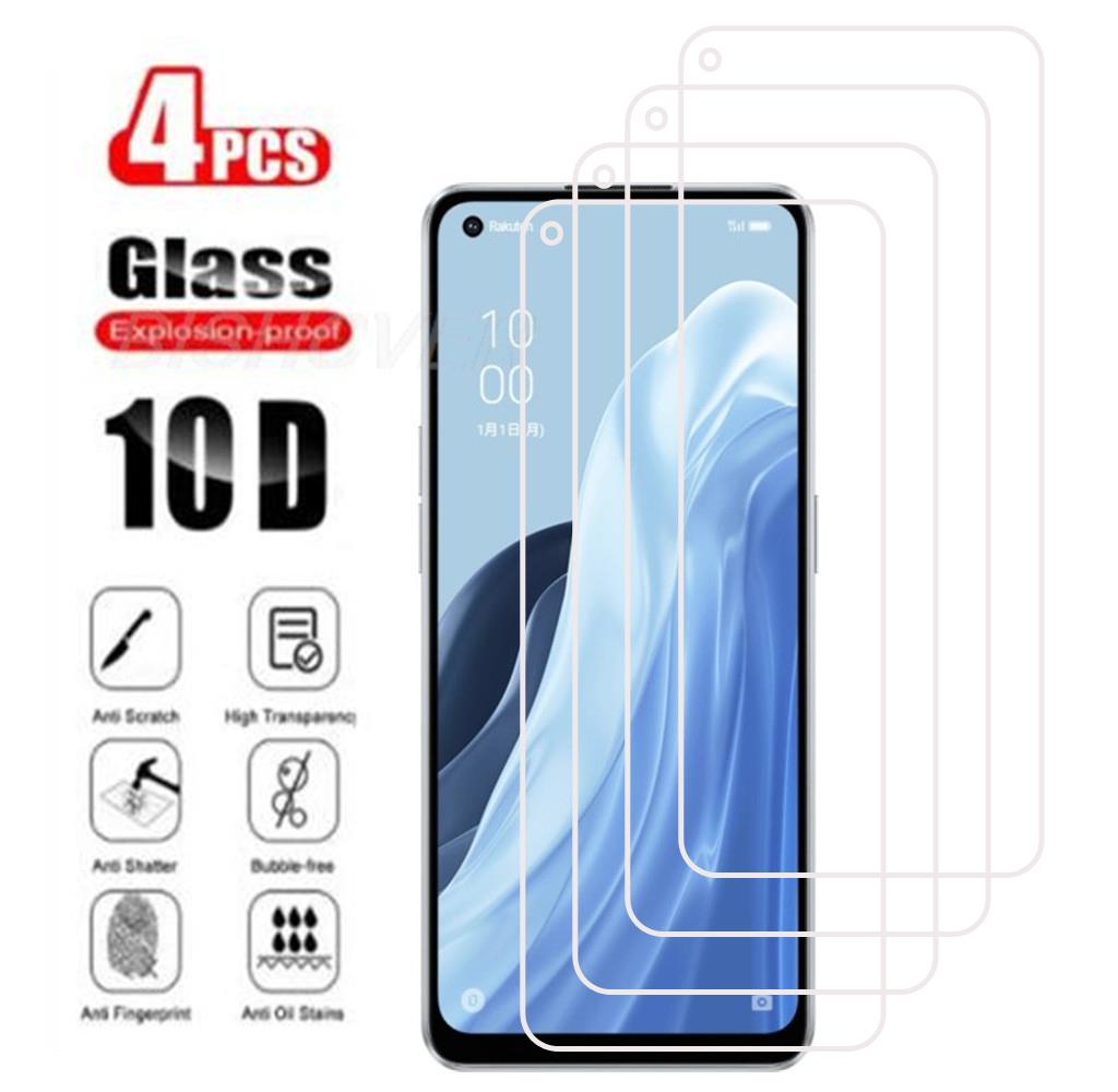 4Pcs For Oppo Reno7 A 7A Reno7A Japan Tempered Glass Protective For Oppo Reno 7A Screen Protector Phone Cover Film