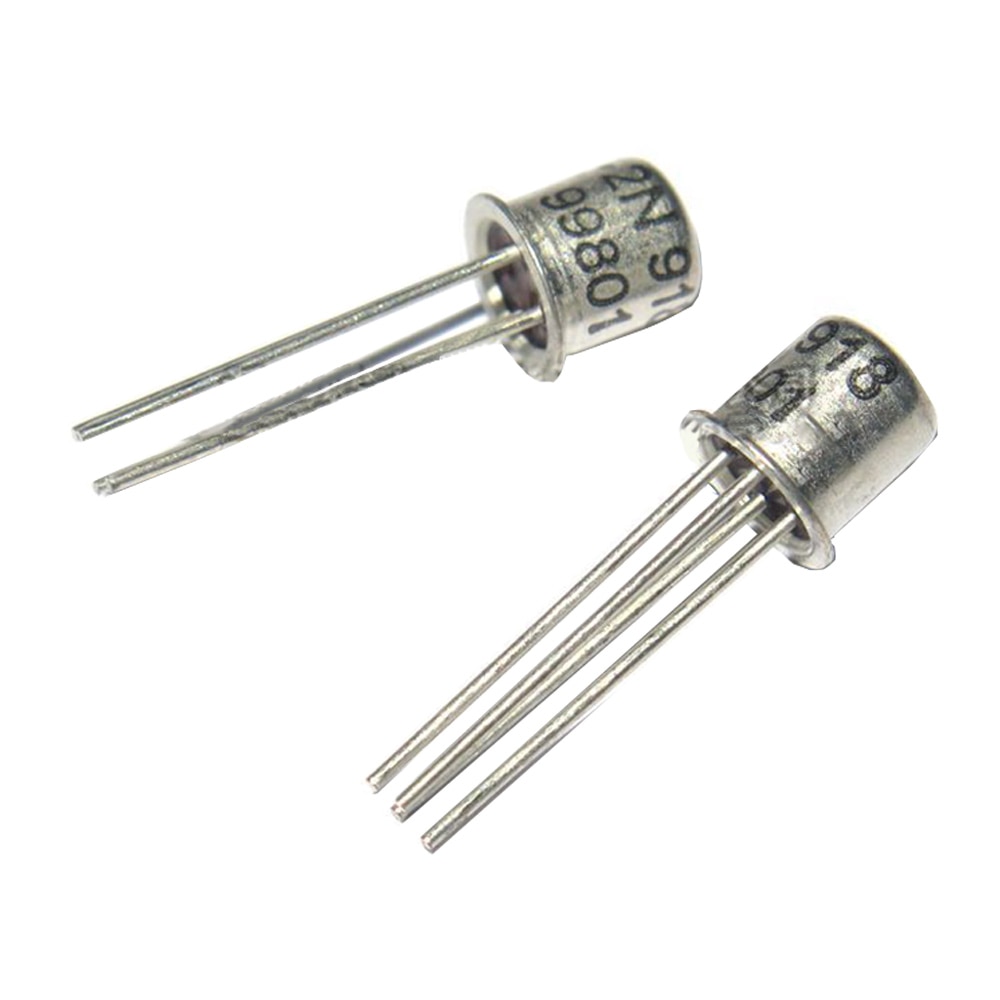 2 PCS 2N918 CAN-4 NPN Transistor Diode
