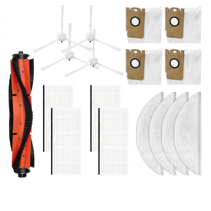 Roller Brush Side Brush Filter And Mop Cloth Replacement Accessories For Lydsto R1 Robot Vacuum Cleaner