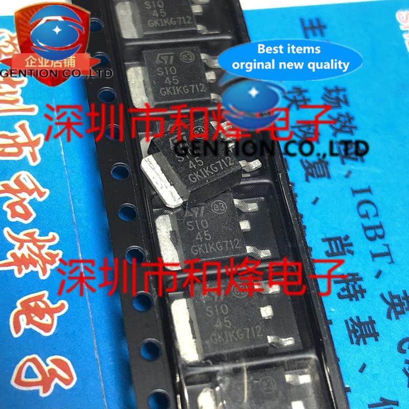 10PCS S1045 STPS1045B TO-252 45V 10A in stock 100% new and original