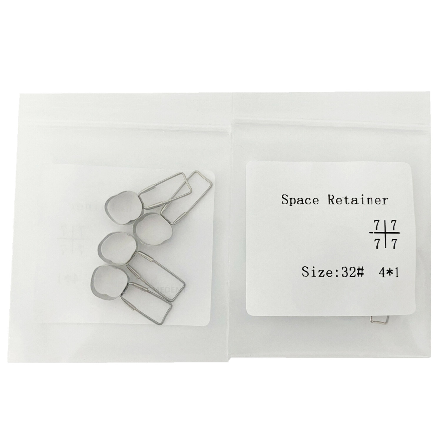 Dental Space Retainer Band Adjacent Teeth Maintainer Bands 2Kit(8pcs) 32#~41#