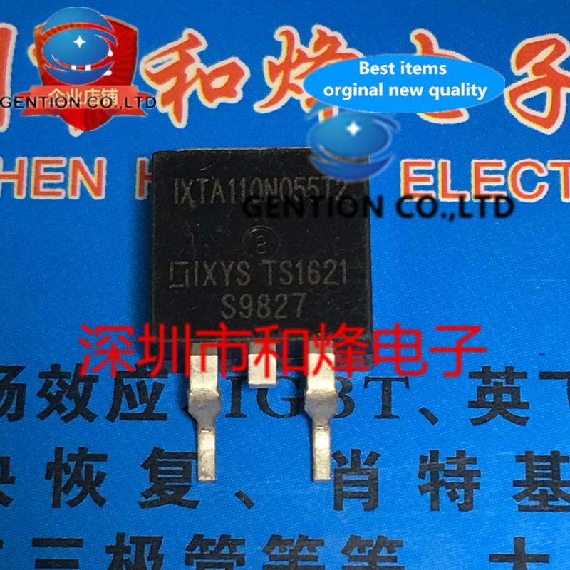 10PCS IXTA110N055T2 TO-263 55V 110A in stock 100% new and original