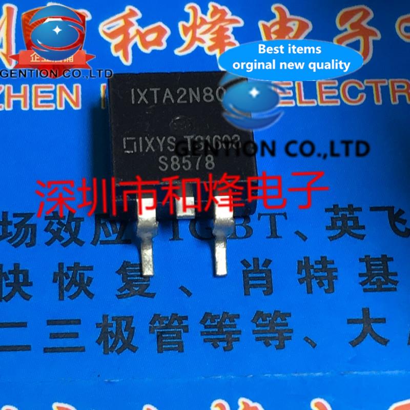 10PCS IXTA2N80 TO-263 800V 2A in stock 100% new and original