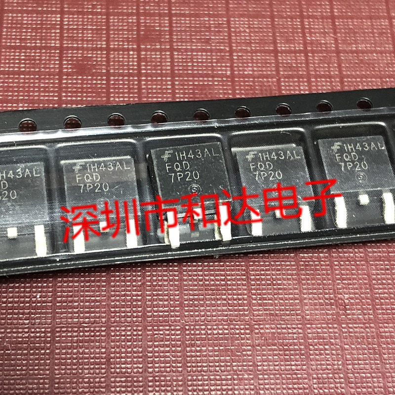 20pcs orginal new FQD7P20 TO-252 P cross -200V -7A