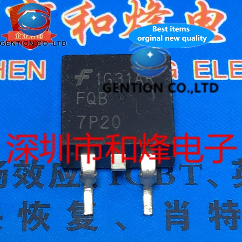 10PCS FQB7P20 TO-263 -7.3A -200V in stock 100% new and original