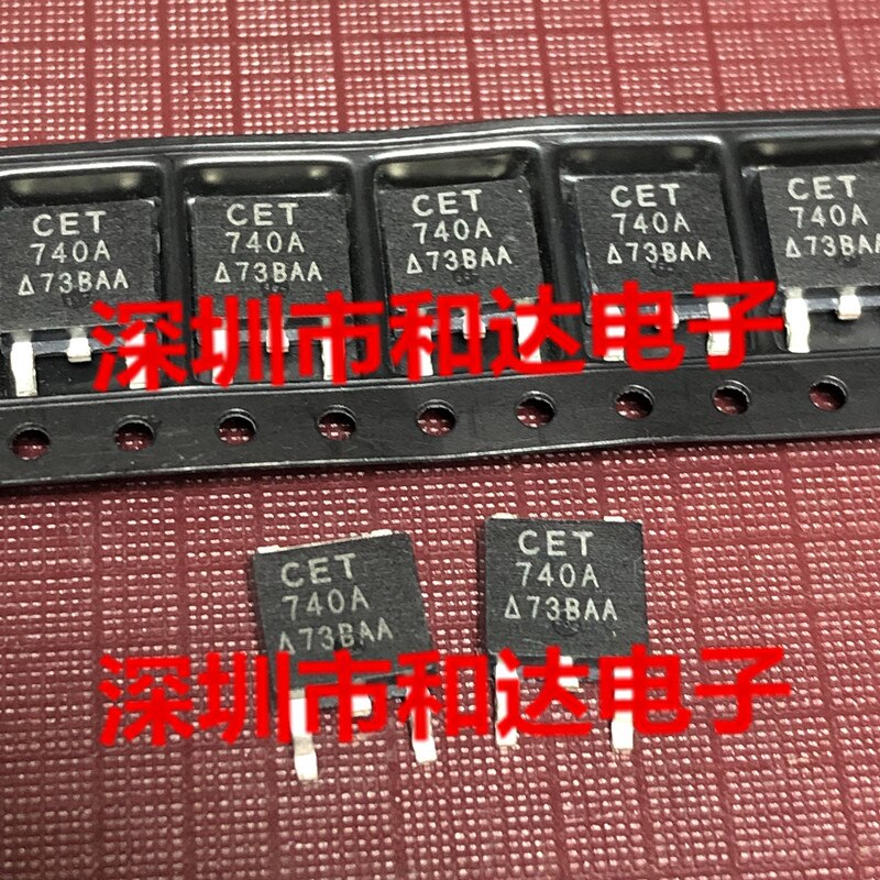 10pcs orginal new CEU740A 740A MOS Field Effect Tube TO-252 400V 9A