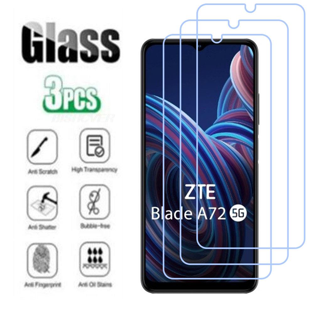 9H Protective Tempered Glass For ZTE Blade A72 5G 6.52" Blade A72 5G Phone Screen Protector Protection Cover Film
