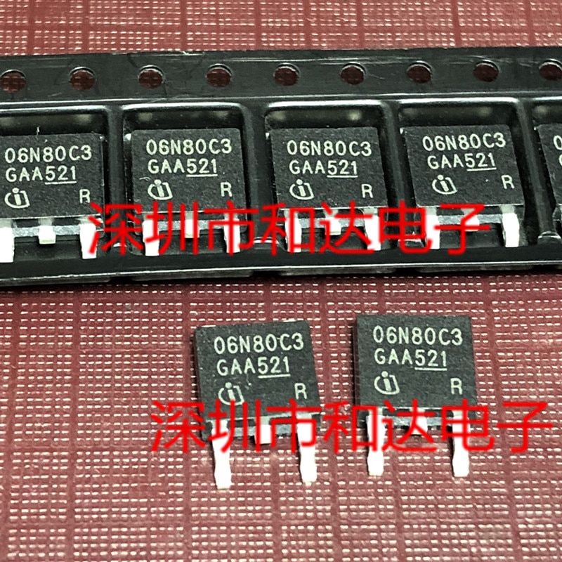 20pcs orginal new SPD06N80C3 06N80C3 TO-252 800V 6A