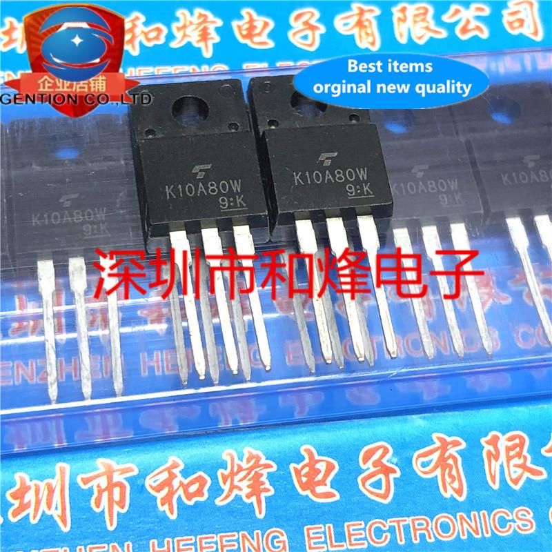 10pcs 100% orginal new K10A80W TO-220F 9.5A 800V FET