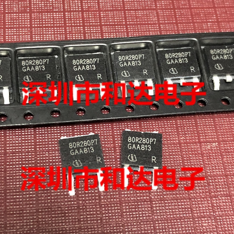 10pcs orginal new 80R280P7 IPD80R280P7 TO-252 800V 17A