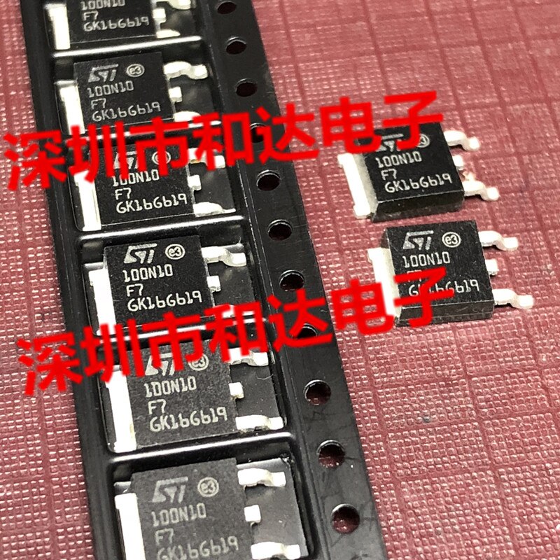 10pcs orginal new 100N10F7 STD100N10F7 TO-252 100V 80A