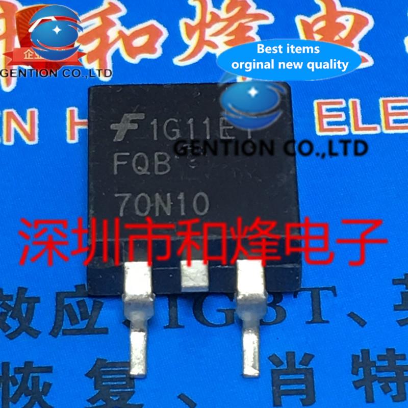 10PCS FQB70N10 TO-263 57A 100V in stock 100% new and original