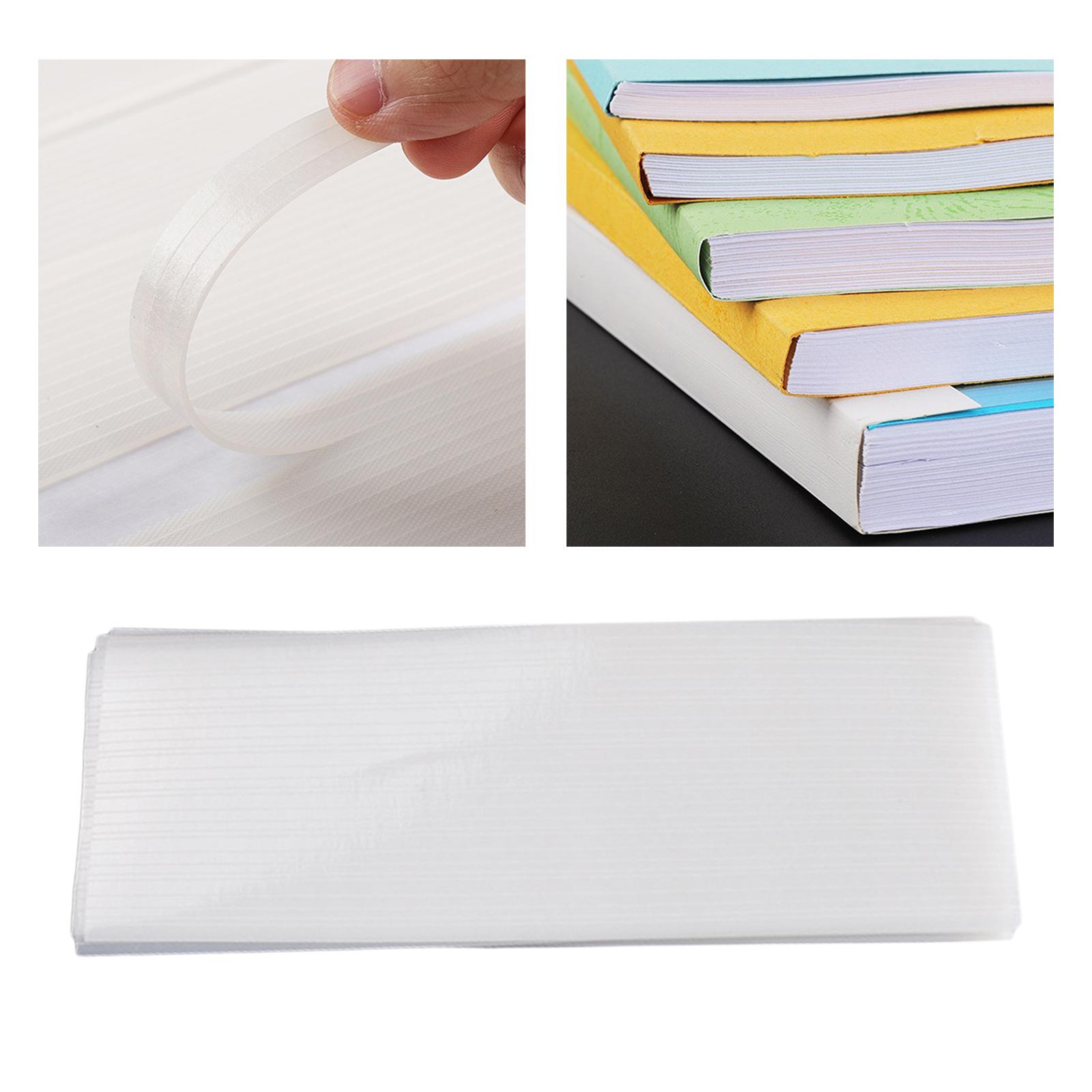 100x Thermal Glue Strips Adhesive Back 2mm Width, 11inch Long for Book Binding Repair
