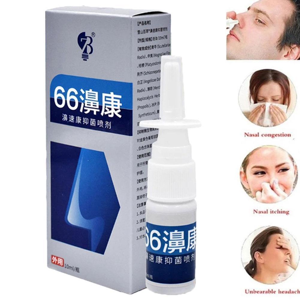 10ml Pure Natural Herbal Nose Spray For Rhinitis And Sinusitis Nasal Drops Make Your Nose More Comfortable For Human Health Care