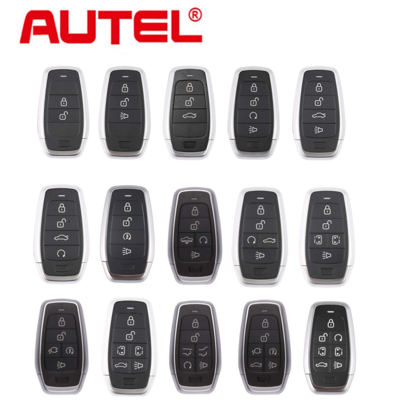 AUTEL IKEY Standard Style Independent Universal Smart Key Used with MaxiIM KM100 KM100E IM508 IM608PRO Key Programmer 1PCS