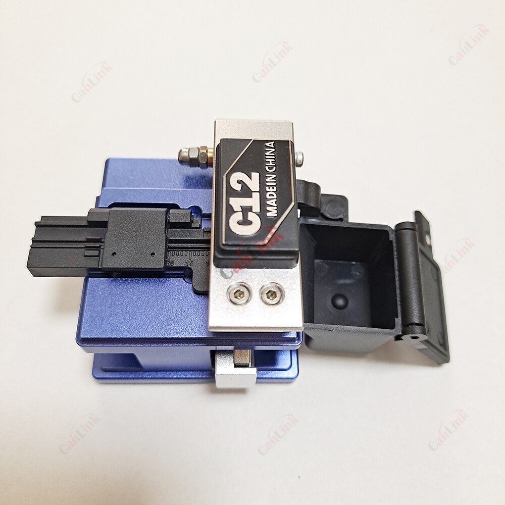 Original High Quality FTTH C12 Optic Cable Cutter Tool Optical Fiber Cleaver With Wast Fiber Box