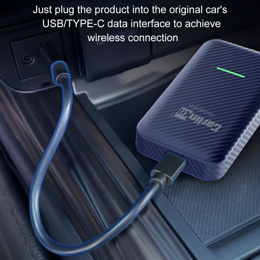 CarlinKit 4.0/3.0 Wireless Android Auto CarPlay Adapter for Apple CarPlay Dongle Compatible with Wired CarPlay USB Plug and Play