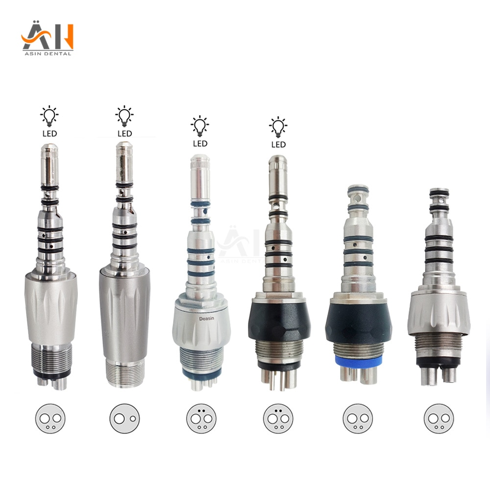 KAVO Multiflex Fiber Optic Handpiece 460 LED Coupler 2/4/6 Holes Quick Coupling Coupler Adaptor Dental Tools