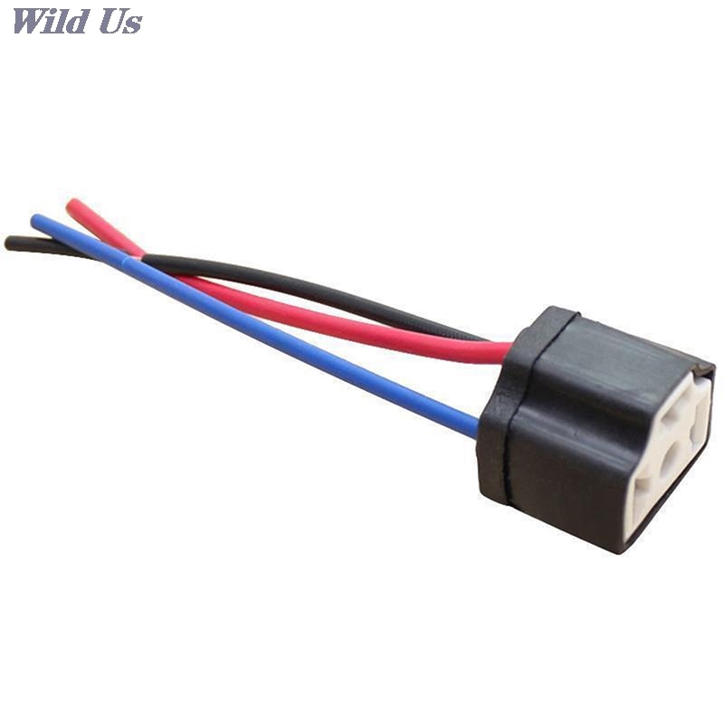 Wire Wiring Car Head Light Bulb Lamp Harness Socket Plug 1pcs H4 9003 Ceramic