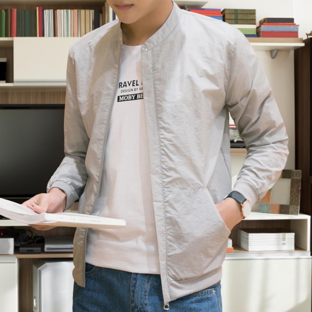 Sun Protection Jacket M-3XL Summer Jacket Solid Color Windproof Excellent Men Fashion Spring Casual Jacket Coat