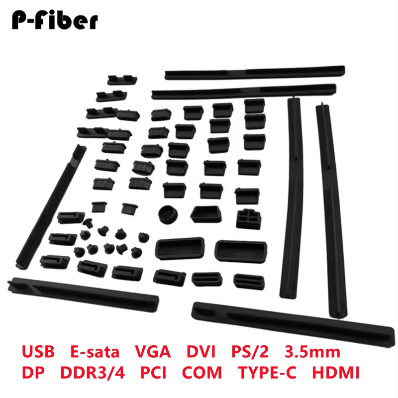 dust cap USB type C 100pcs DVI VGA PS/2 DDR 3/4 E-sata DP PCI COM SATA HDMI for Computer motherboard desktop port network server