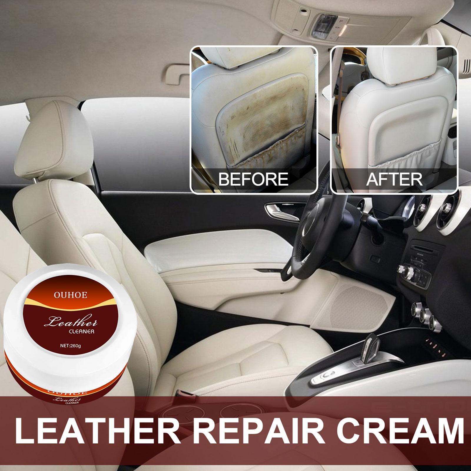 260g Leather Cleaning Repair Cream Leather Refurbishing Polishing Cleaner Maintenance Cream Recolouring Furniture Care Balm