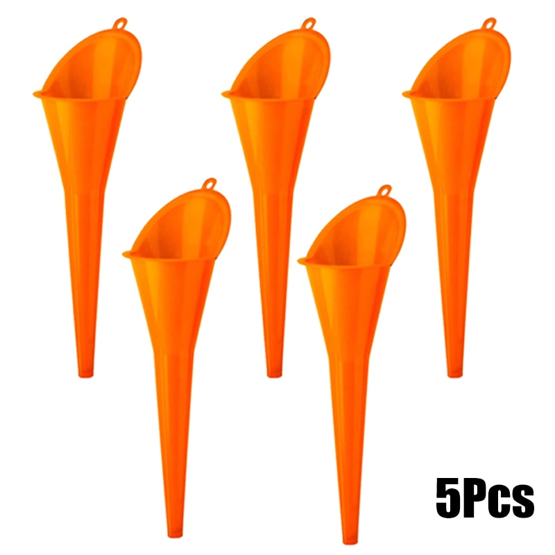 Car Long Neck Oil Funnel Gasoline Oil Fuel Filling Tool Anti-splash Plastic Engine Funnel Motorcycle Refueling Car Accessories