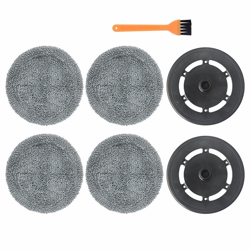 7Pack For Ecovacs Deebot N9+ Accessories Mop Robot Vacuum Cleaner Cleaning Cloth Rag Holder Replacement Part Gray